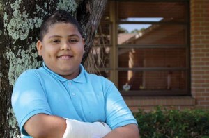 Juan’s sight was saved thanks to a visit aboard the Healthcare Network’s Ronald McDonald Care Mobile®.