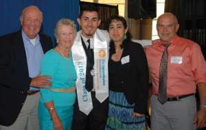 John and Kate Henry, Jesus Velasco, Elisa Velasco and Manny Touron at 2013 TSIC graduation ceremony