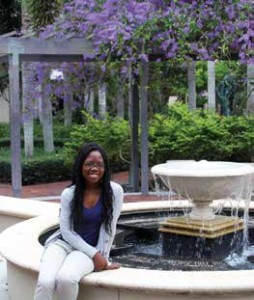 FSW FRESHMAN YRLINE SERAPHIN IS STUDYING TO BECOME A PHYSICAL THERAPIST. (PHOTO COURTESY FSW)