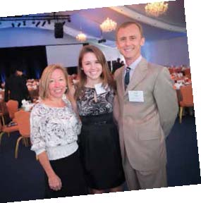 HANNAH VOGT WITH PARENTS TAMARA AND PAUL VOGT