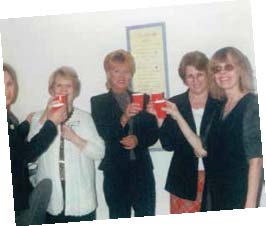 PROJECT HELP STAFF MEMBERS IN 1997 INCLUDED (LEFT TO RIGHT): LILIANA GONZALEZ, JUNE BOTICH, TRISH WEATHER, SANDY MUMMERT AND BETH KNAKE.